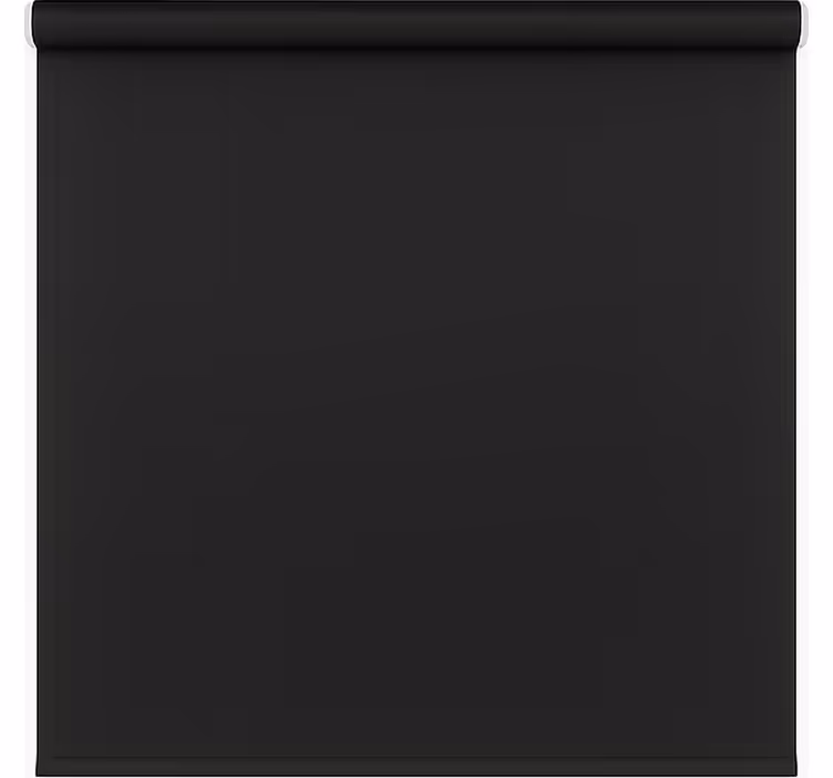 Cortina roller baño negro mate moderno - TenVinilo