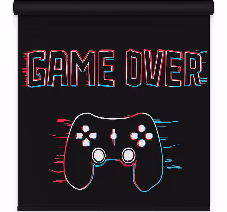 Cortina roller geek game over - TenVinilo