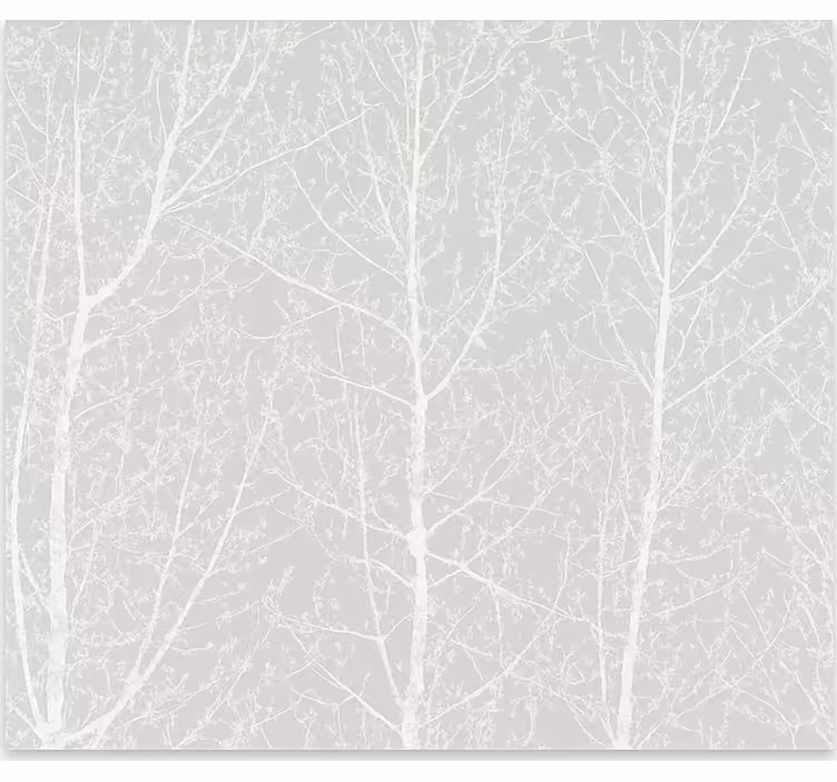 Cortina roller comedor árboles grises de invierno - TenVinilo