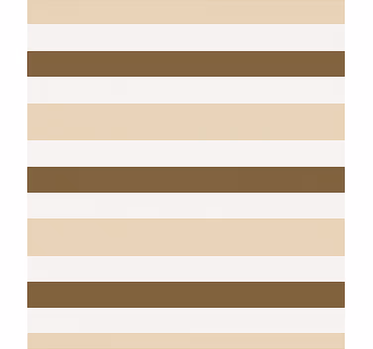 Estor enrollable comedor patrón de rayas marrón beige - TenVinilo