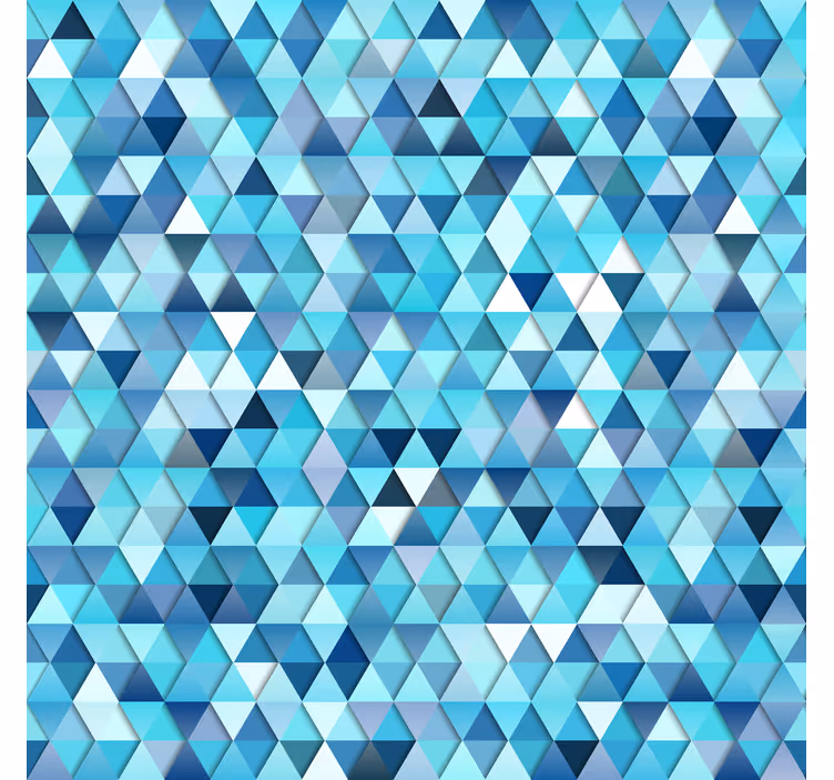 Cortina roller baño patrón mosaico triangular - TenVinilo