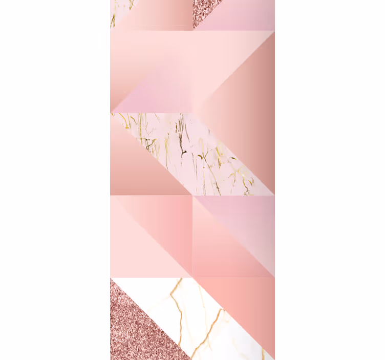 Cortina roller baño mármol rosa dorado - TenVinilo