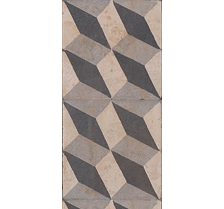 Cortina roller cocina azulejos modernos gris oscuro - TenVinilo