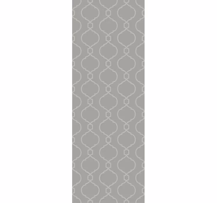 Estor enrollable comedor patrón geométrico gris hamptons - TenVinilo