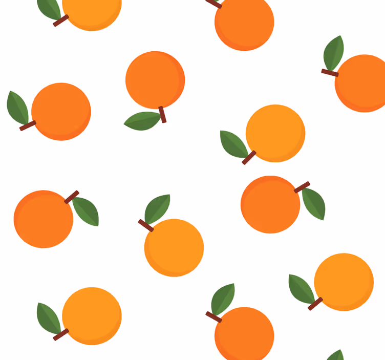Estor enrollable comedor naranjas elegantes - TenVinilo