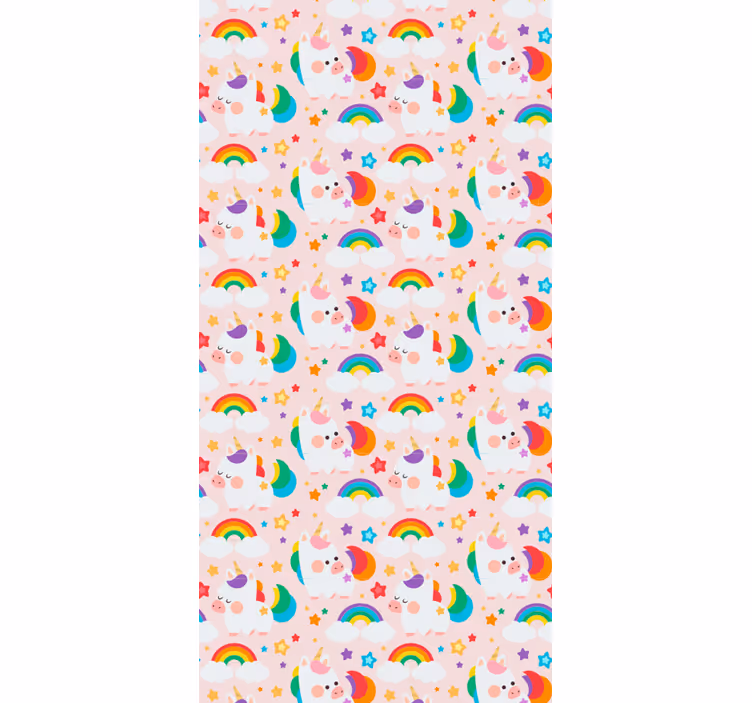 Cortina roller infantil caballos coloridos - TenVinilo
