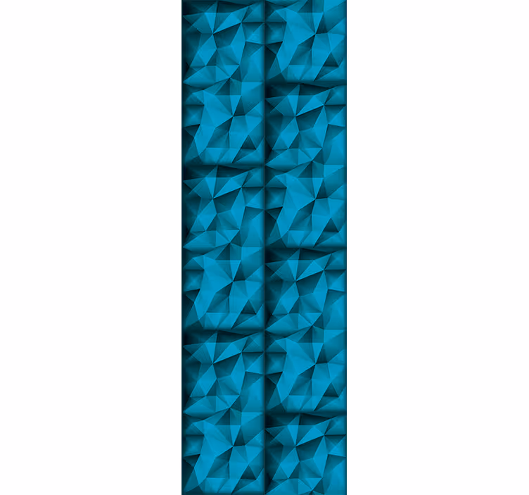 Cortina roller oficina profundidades azules 3d - TenVinilo