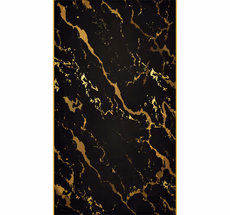 Cortina roller oficina textura mármol negro dorado - TenVinilo