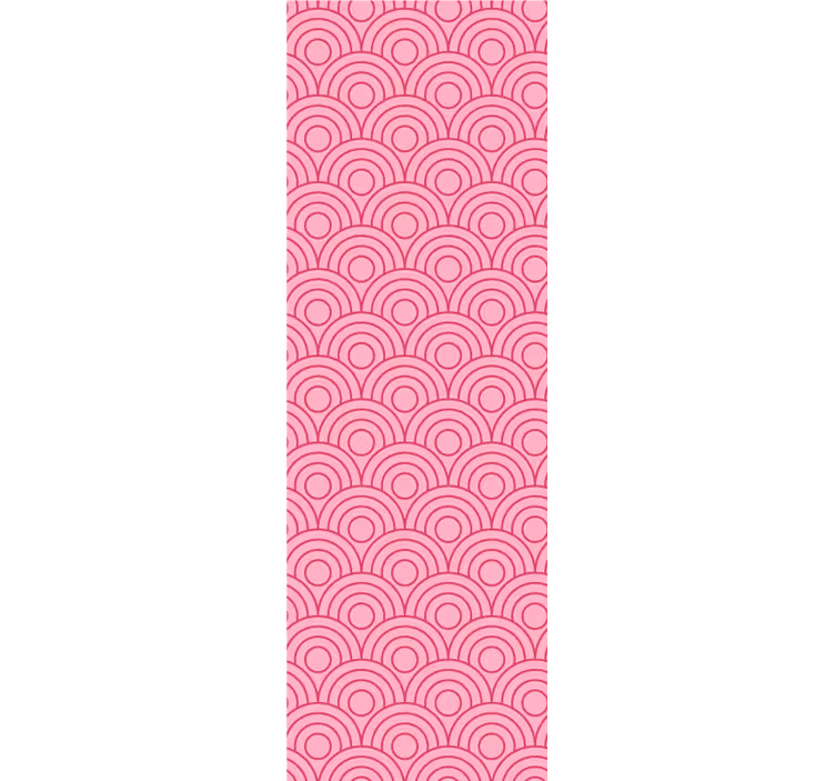Cortina roller moderno forma en rosa claro y oscuro - TenVinilo