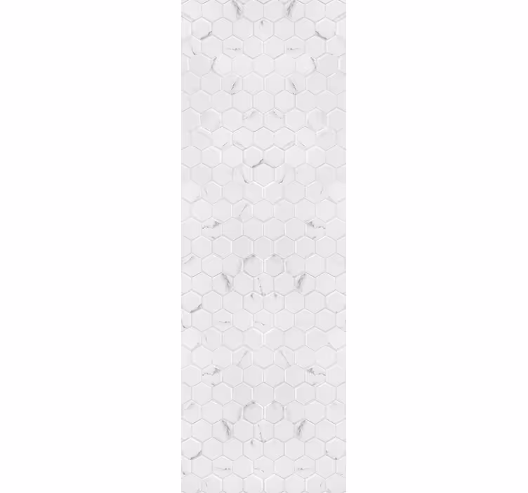 Cortina roller moderno baldosas hexagonales grises - TenVinilo