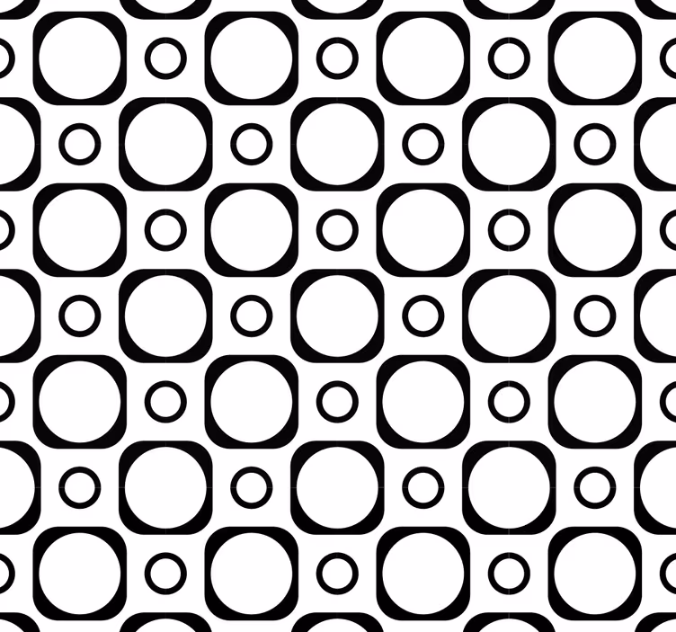 Cortina roller negra azulejos baño blanco y negro - TenVinilo