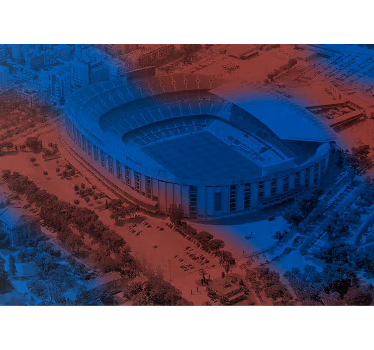 Cortina roller cocina fotomural 3d camp nou barcelona - TenVinilo