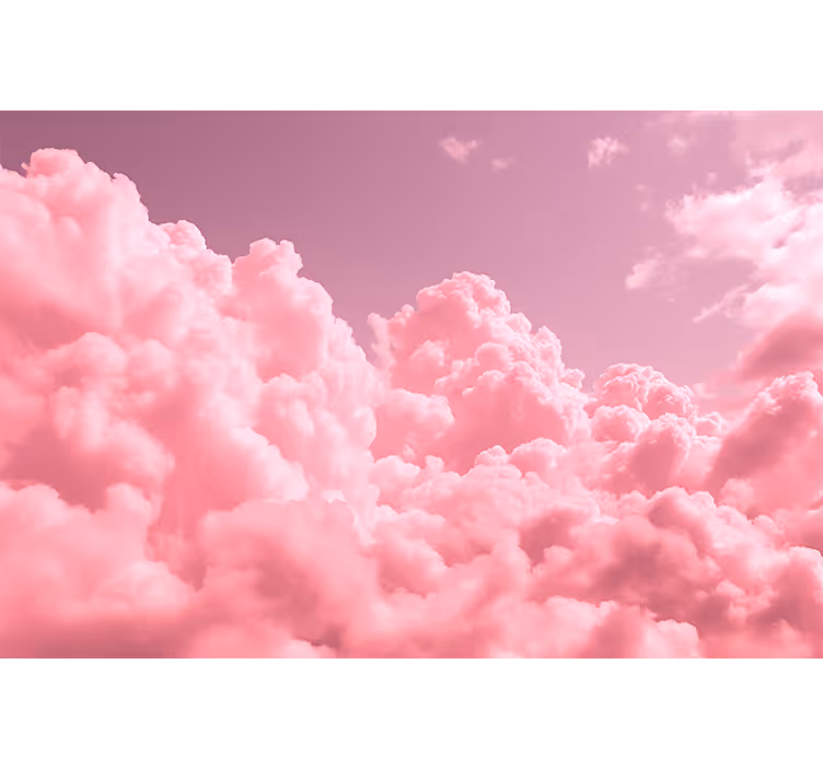 Cortina roller rosa nubes esponjosas pink - TenVinilo