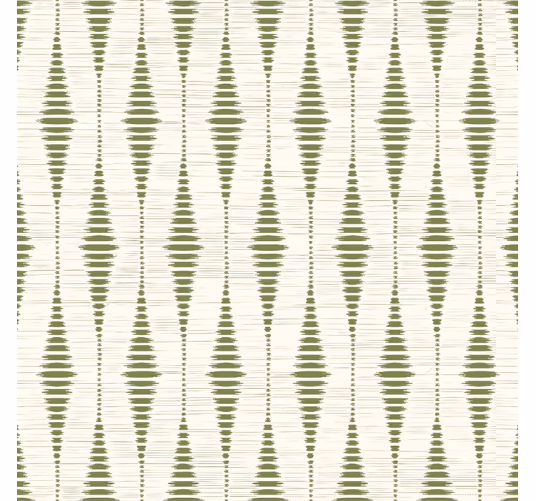 Cortina roller moderno verde musgo ikat - TenVinilo