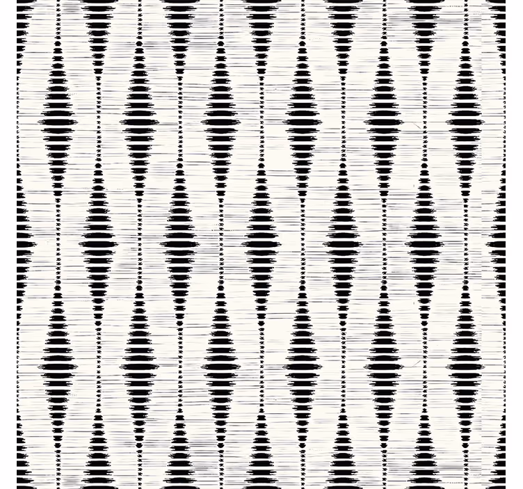 Cortina roller moderno ikat rabaul negro - TenVinilo