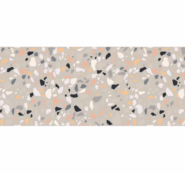 Cortina roller beige beige terrazo - TenVinilo