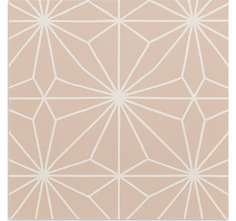 Cortina roller beige patrón de estrellas beige - TenVinilo