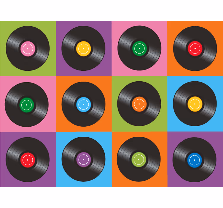 Cortina roller habitación platos de vinilo cocina - TenVinilo