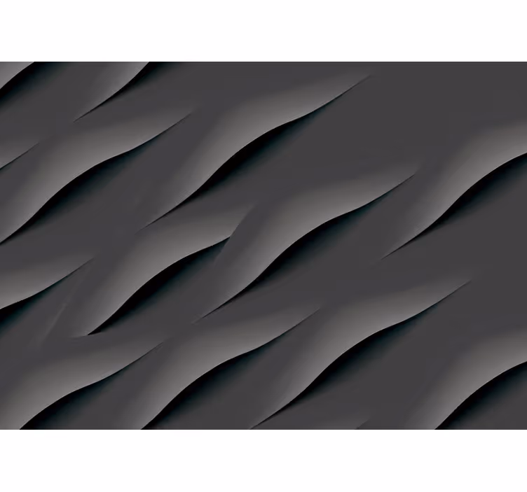 Cortina roller gris patrones de olas grises abstractas - TenVinilo