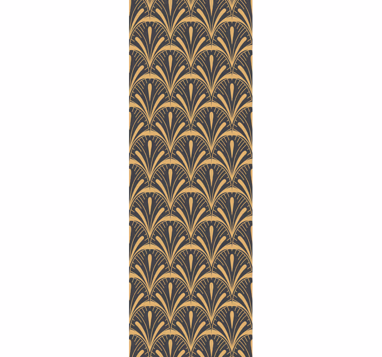Cortina roller vintage ventilador art deco - TenVinilo