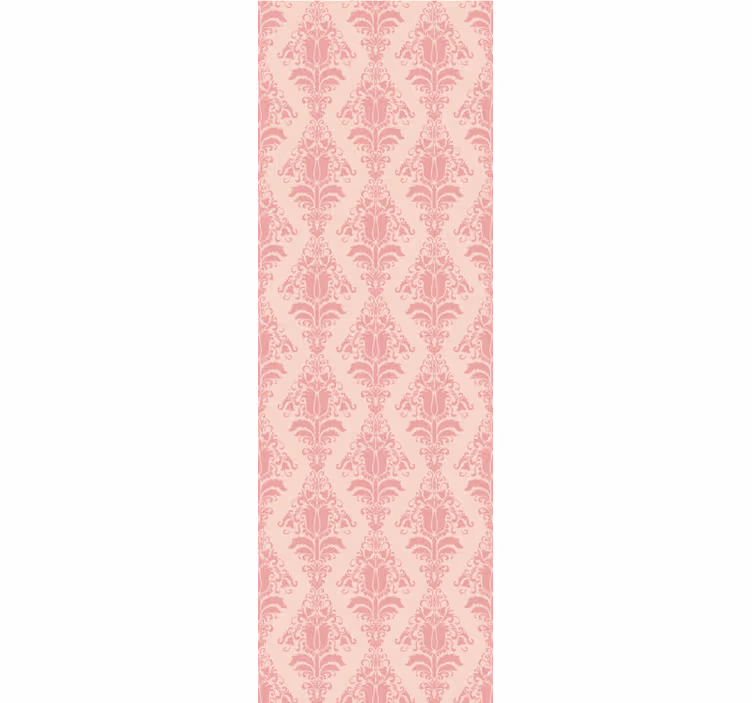 Cortina roller vintage diseño floral rosa provincial - TenVinilo