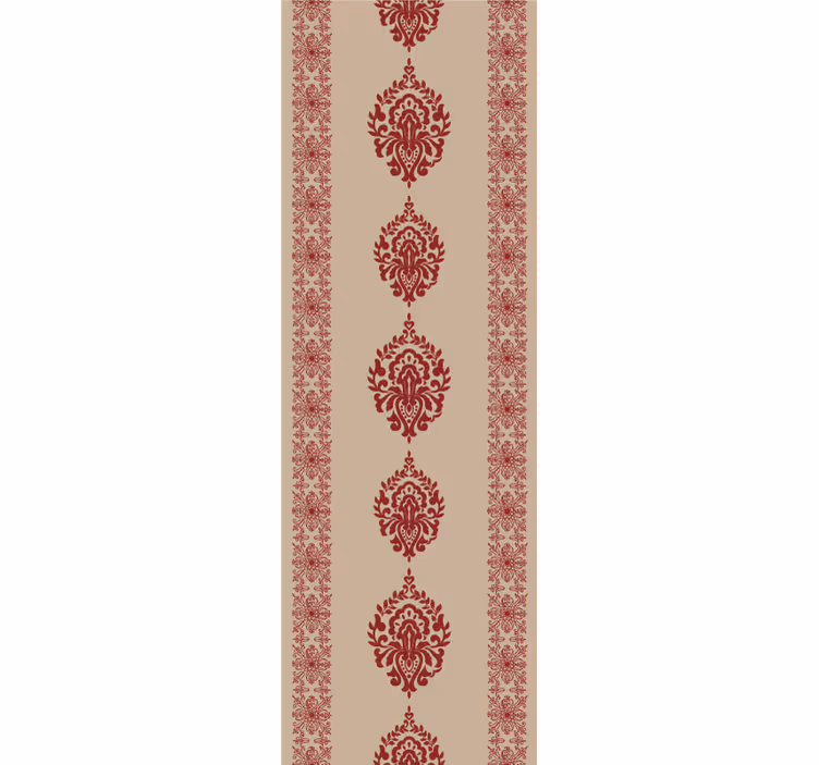 Cortina roller vintage estampado floral provincial beige - TenVinilo