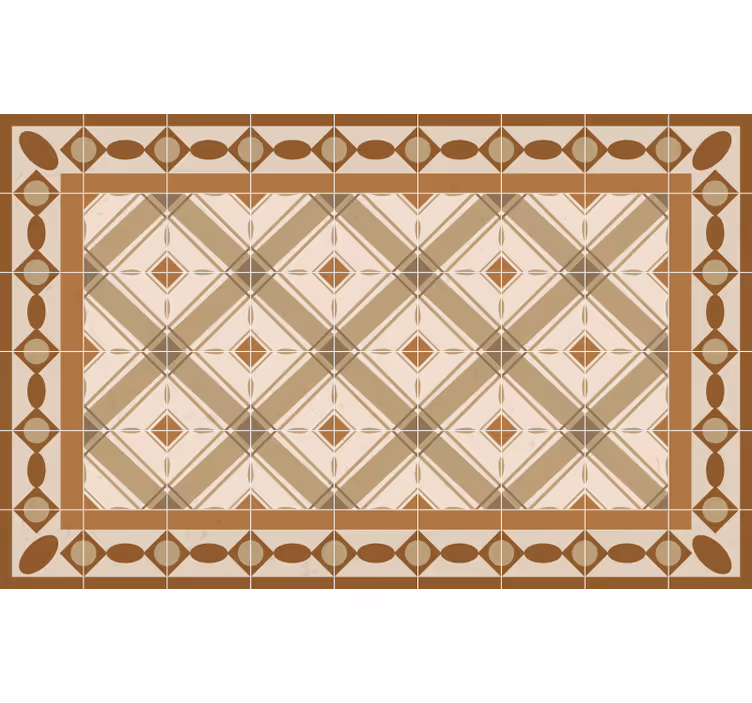 Cortina roller beige azulejos portugueses - TenVinilo