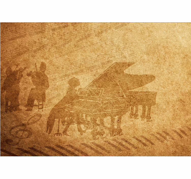 Cortina roller beige piano vintage - TenVinilo