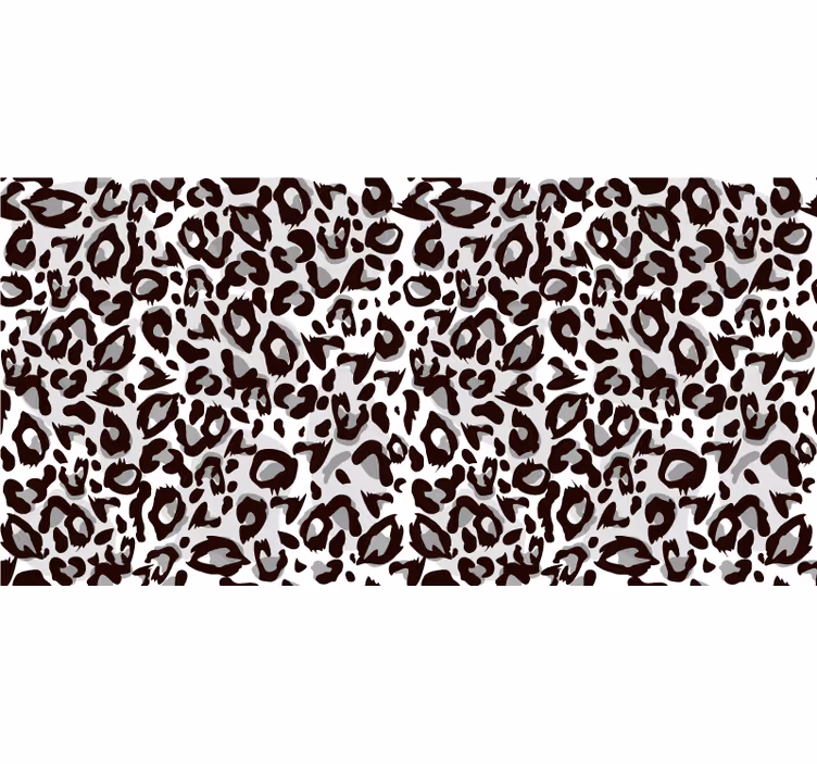 Cortina roller habitación leopardo negro - TenVinilo