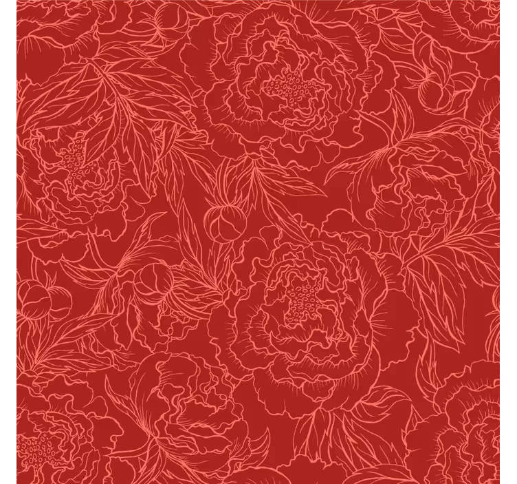 Cortina roller habitación diseño de rosas hollywood - TenVinilo