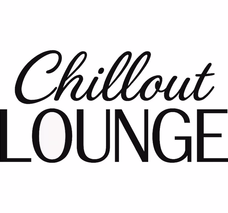 Cortina roller blanca salón chill out - TenVinilo