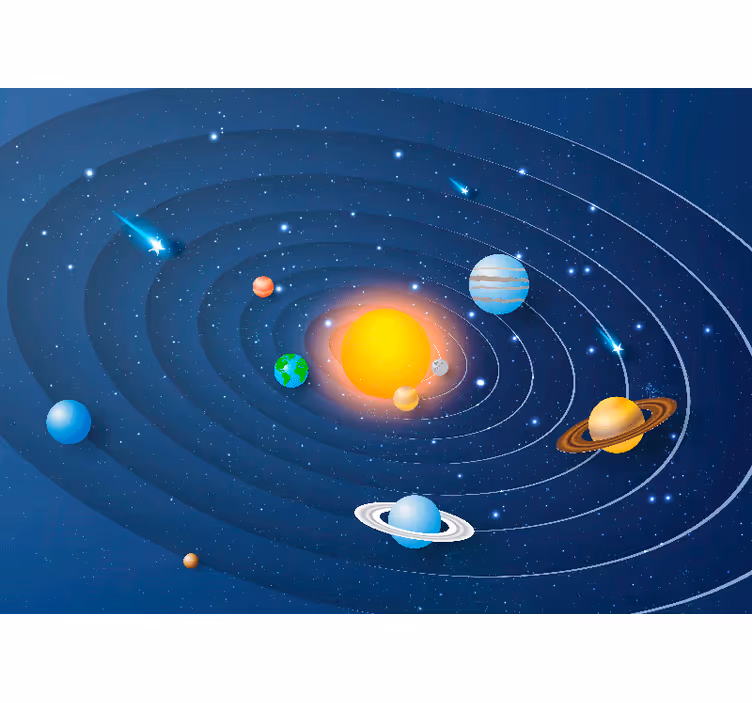Cortina roller infantil sistema solar planetas - TenVinilo