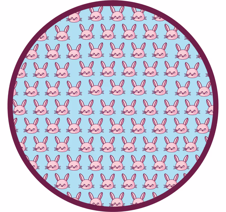 Cortina roller infantil con conejitos de anime - TenVinilo
