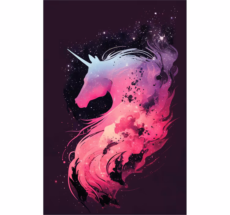 Cortina roller infantil unicornio galáctico - TenVinilo