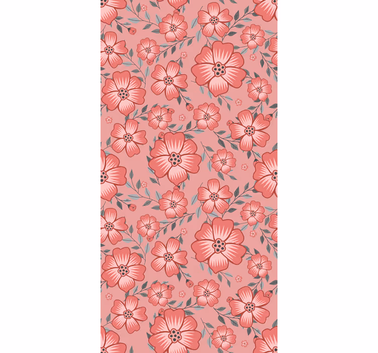 Cortina roller cocina flor margarita rosa - TenVinilo