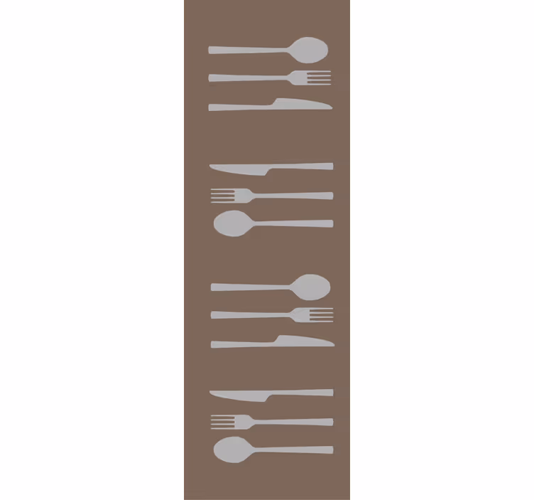 Cortina roller cocina cuch fork cuchillo y cuchara - TenVinilo