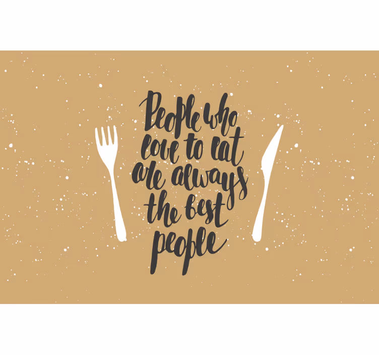 Cortina roller beige los que aman comer son los mejores - TenVinilo