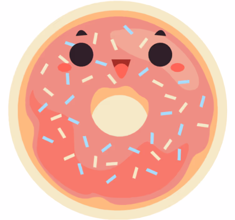 Cortina roller infantil donuts de anime - TenVinilo
