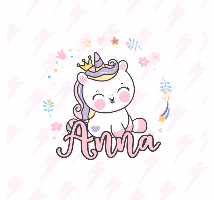Cortina roller infantil unicornio bebé encantador - TenVinilo