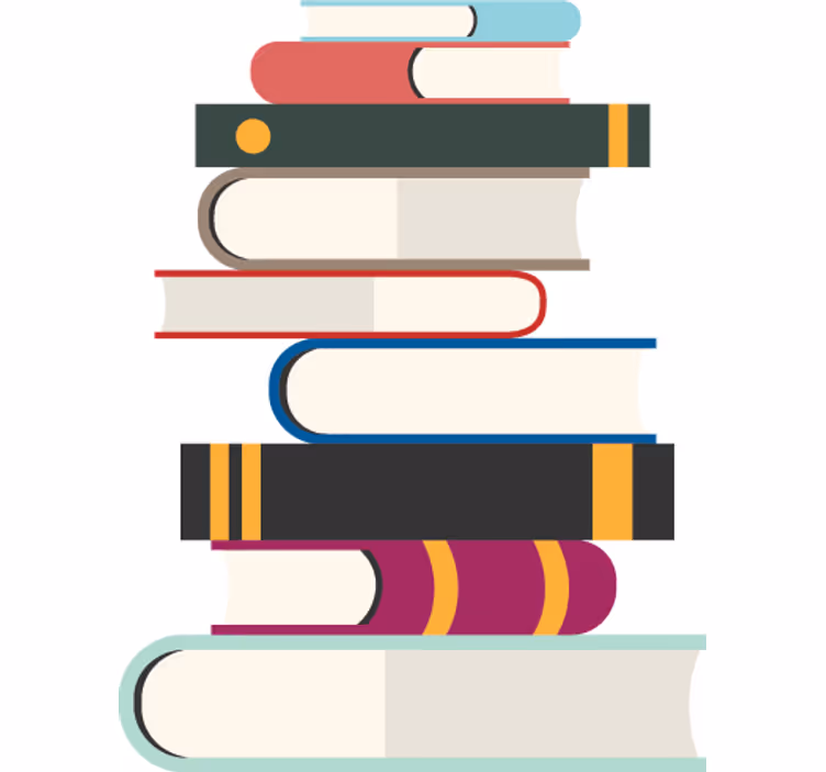 Cortina roller juvenil adhesivo de libros apilados - TenVinilo