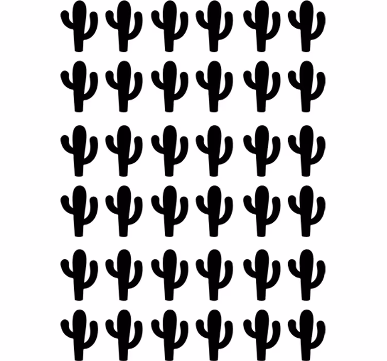 Cortina roller juvenil sticker cactus decorativos - TenVinilo