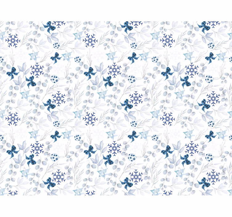 Cortina roller blanca ambiente navideño - TenVinilo