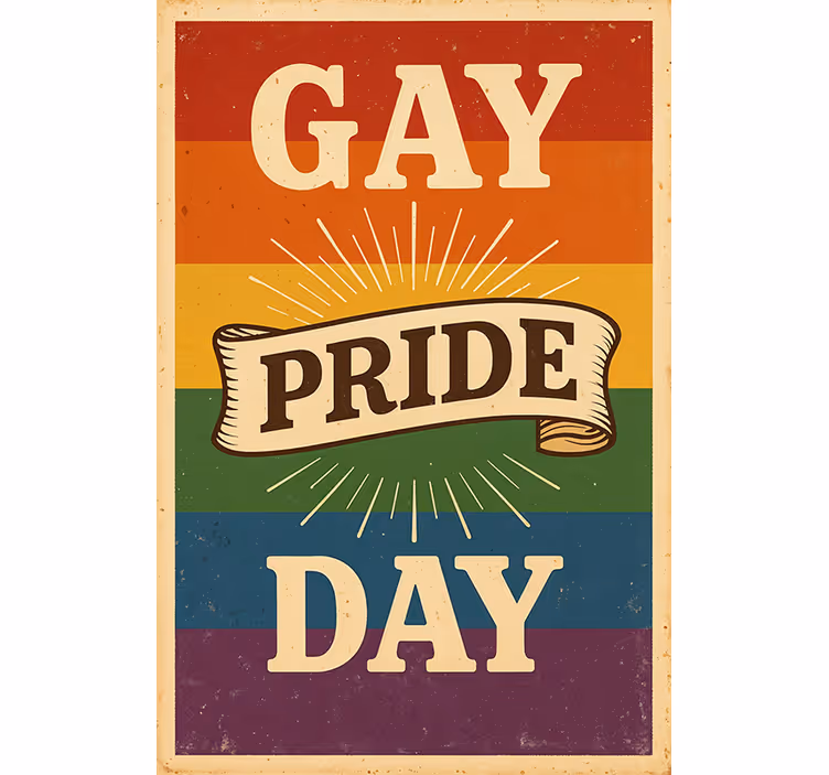 Cortina roller frase día del orgullo gay - TenVinilo