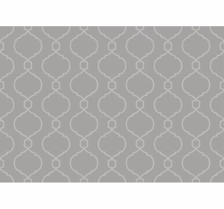 Cortina roller gris patrón geométrico hamptons - TenVinilo