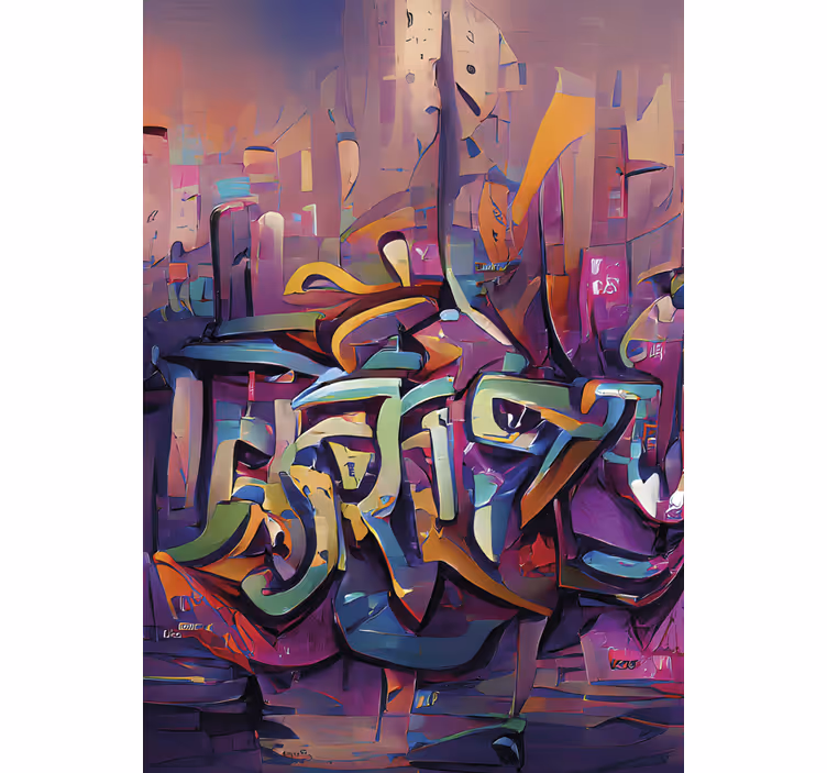 Cortina roller juvenil graffiti urbano - TenVinilo