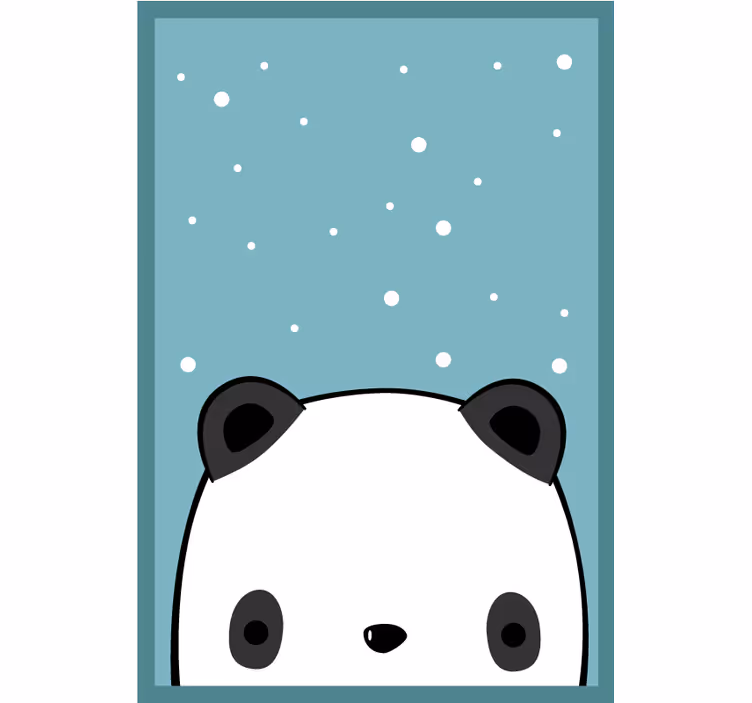 Cortina roller divertida panda lindo - TenVinilo