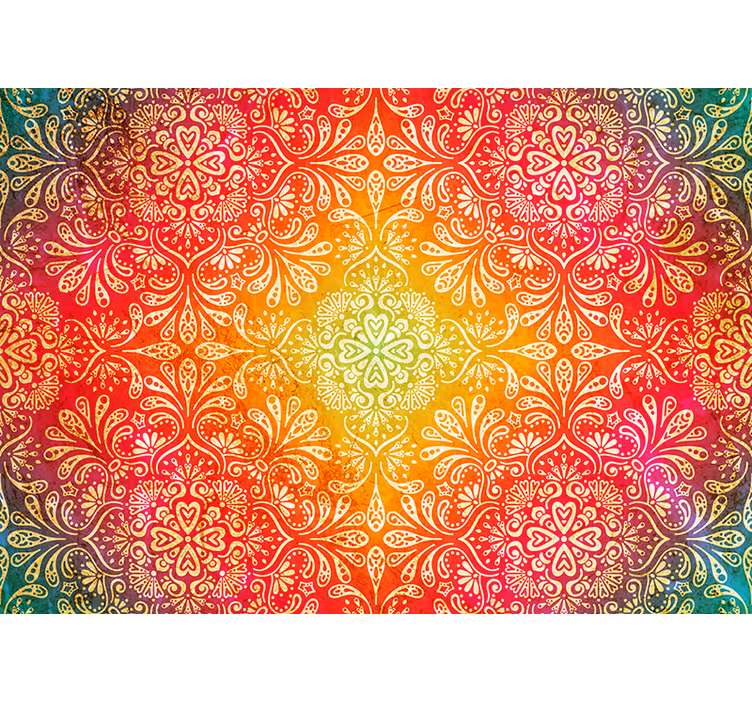 Cortina roller zen patrón gradiente ornamental - TenVinilo