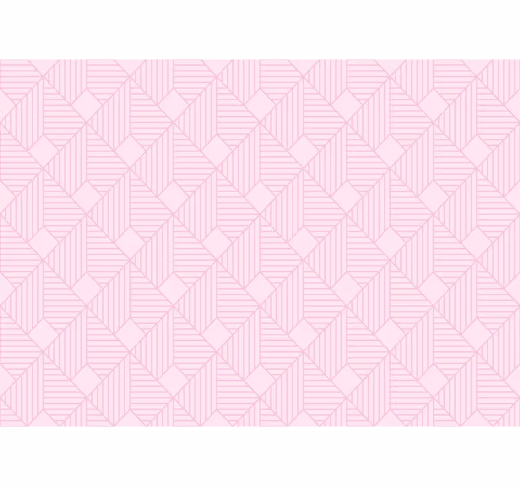 Cortina roller exterior patrón geométrico abstracto rosa - TenVinilo