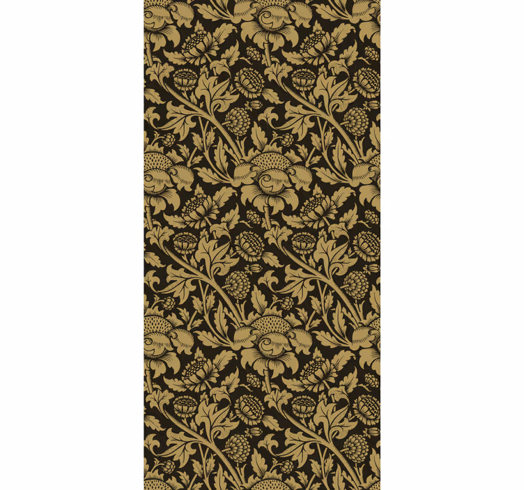 Cortina roller clásico estampado floral francés vintage - TenVinilo