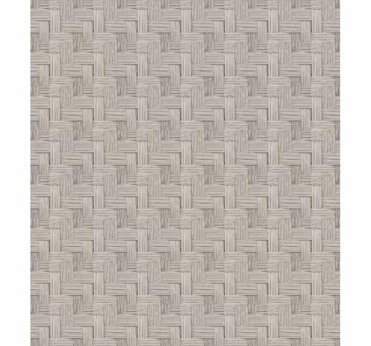 Cortina roller pasillo efecto mimbre gris artesanal - TenVinilo